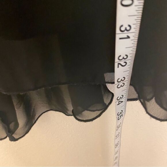 Speechless Girls Black white stripe mesh formal special occasion hi low dress 12 - Picture 9 of 12